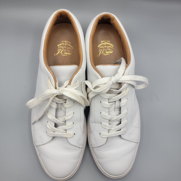 J Crew Classic White Men's Leather Court Sneakers SIZE 11. #1561 - Picture 4 of 6